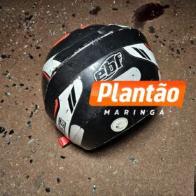 Fotos de Câmera de segurança registra acidente que deixou motociclista ferido em Sarandi