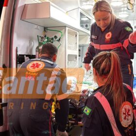 Fotos de Casal de motociclistas fica gravemente ferido após acidente no Eurogarden, em Maringá
