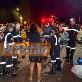 Fotos de Casal de motociclistas fica gravemente ferido após acidente no Eurogarden, em Maringá