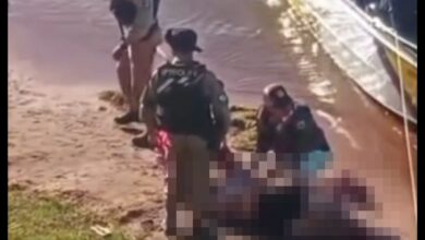 Fotos de Policiais militares salvam vítima de afogamento no Rio Paraná em Porto Rico