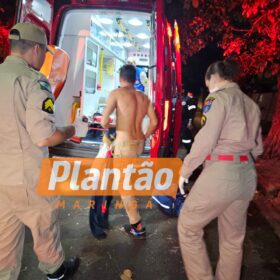 Fotos de Rapaz aciona a PM dizendo ter sido baleado em Maringá — mas muda versão com a chegada dos policiais