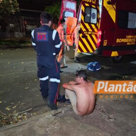 Fotos de Rapaz aciona a PM dizendo ter sido baleado em Maringá — mas muda versão com a chegada dos policiais