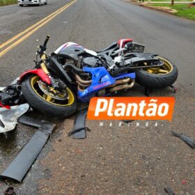Acidente grave com moto de alta cilindrada no Contorno Sul deixa motociclista ferido em Maringá Foto 4 Fotos de Acidente grave com moto de alta cilindrada no Contorno Sul deixa motociclista ferido em Maringá