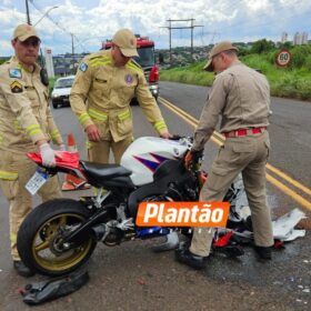 Acidente grave com moto de alta cilindrada no Contorno Sul deixa motociclista ferido em Maringá Foto 5 Fotos de Acidente grave com moto de alta cilindrada no Contorno Sul deixa motociclista ferido em Maringá