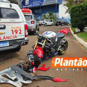 Acidente grave com moto de alta cilindrada no Contorno Sul deixa motociclista ferido em Maringá Foto 6 Fotos de Acidente grave com moto de alta cilindrada no Contorno Sul deixa motociclista ferido em Maringá