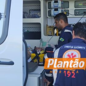 Fotos de Motociclista fica em estado grave após acidente na Avenida Kakogawa, em Maringá