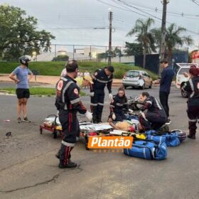 Motociclista sofre ferimentos graves após batida em cruzamento, em Maringá; vídeo Foto 1 Fotos de Motociclista sofre ferimentos graves após batida em cruzamento, em Maringá; vídeo