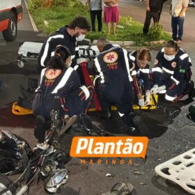 Câmera registra grave acidente entre carro e motocicleta em Maringá Foto 11 Fotos de Câmera registra grave acidente entre carro e motocicleta em Maringá
