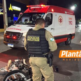 Câmera registra grave acidente entre carro e motocicleta em Maringá Foto 3 Fotos de Câmera registra grave acidente entre carro e motocicleta em Maringá