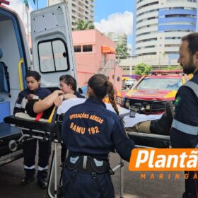 PM é resgatado de helicóptero e encaminhado a hospital de Maringá após acidente com duas viaturas; vídeo Foto 3 Fotos de PM é resgatado de helicóptero e encaminhado a hospital de Maringá após acidente com duas viaturas; vídeo