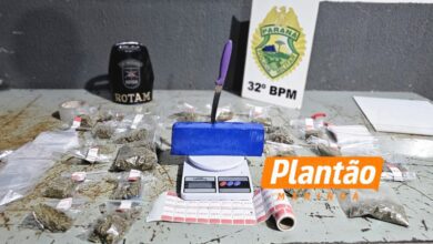 Fotos de ROTAM prende suspeito de tráfico de drogas no Parque São Pedro, em Sarandi