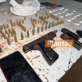 Fotos de Suspeito de tráfico e homicídio é preso com drogas e pistola 9mm em Sarandi