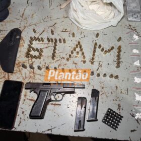 Fotos de Suspeito de tráfico e homicídio é preso com drogas e pistola 9mm em Sarandi