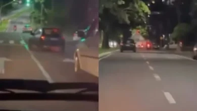 Fotos de Vídeo flagra carro fazendo manobras perigosas em avenida de Maringá
