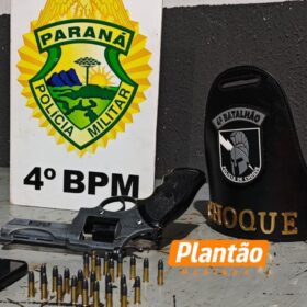 Choque prende suspeito por porte ilegal de arma de fogo em Maringá Foto 3 Fotos de Choque prende suspeito por porte ilegal de arma de fogo em Maringá