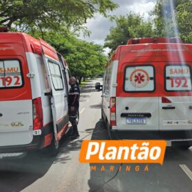 Motociclista é Intubado e socorrido em estado gravíssimo após bater contra árvore em Maringá Foto 1 Fotos de Motociclista é Intubado e socorrido em estado gravíssimo após bater contra árvore em Maringá