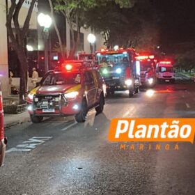Seguranças inalam fumaça durante incêndio no Shopping Maringá Park Foto 3 Fotos de Seguranças inalam fumaça durante incêndio no Shopping Maringá Park