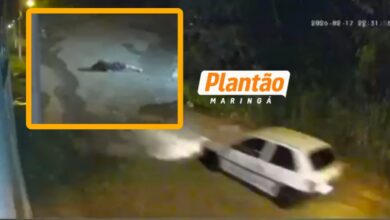 Fotos de Vídeo mostra criminoso fugindo e adolescente pedindo ajuda após atentado a tiros; vítima foi encaminhada para Maringá