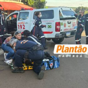 Fotos de Vídeo mostra acidente que deixou jovem de 23 anos gravemente ferido após colidir contra caminhonete estacionada