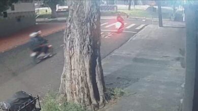 Fotos de Câmera flagra ação violenta de criminosos que vêm aterrorizando motociclistas na divisa de Maringá com Sarandi