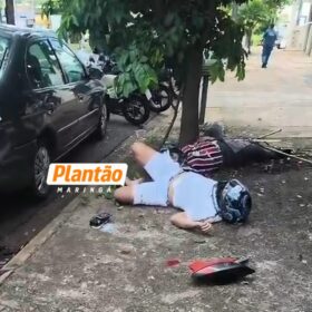 Câmera mostra colisão grave que deixou dois jovens feridos em Maringá Foto 1 Fotos de Câmera mostra colisão grave que deixou dois jovens feridos em Maringá