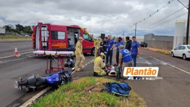 Fotos de Carro faz manobra irregular, atinge moto e foge sem prestar socorro em Maringá