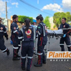 Ciclista fica gravemente ferida após colidir contra carro no Conjunto Batel, em Maringá Foto 4 Fotos de Ciclista fica gravemente ferida após colidir contra carro no Conjunto Batel, em Maringá