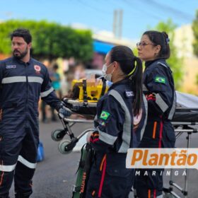 Ciclista fica gravemente ferida após colidir contra carro no Conjunto Batel, em Maringá Foto 5 Fotos de Ciclista fica gravemente ferida após colidir contra carro no Conjunto Batel, em Maringá