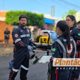 Ciclista fica gravemente ferida após colidir contra carro no Conjunto Batel, em Maringá Foto 6 Fotos de Ciclista fica gravemente ferida após colidir contra carro no Conjunto Batel, em Maringá