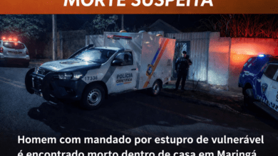Fotos de Homem com mandado por estupro de vulnerável é encontrado morto dentro de casa em Maringá
