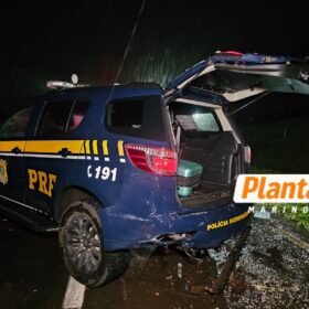 Motorista embriagado invade área de acidente com morte, quase atropela policiais, bombeiros e bate em viatura da PRF na BR-376 Foto 6 Fotos de Motorista embriagado invade área de acidente com morte, quase atropela policiais, bombeiros e bate em viatura da PRF na BR-376