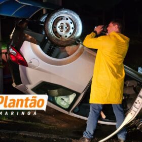 Pai morre e filho fica ferido após carro capotar ao atropelar capivara em Maringá Foto 9 Fotos de Pai morre e filho fica ferido após carro capotar ao atropelar capivara em Maringá