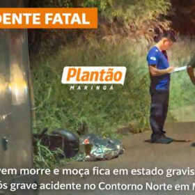 Jovem morre e moça fica em estado gravíssimo após grave acidente no Contorno Norte em Maringá Foto 11 Fotos de Jovem morre e moça fica em estado gravíssimo após grave acidente no Contorno Norte em Maringá