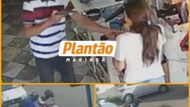 Fotos de Assalto relâmpago em mercado: casal leva R$ 30 mil em joias no Borba Gato, em Maringá