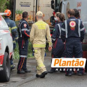 Grave acidente no Contorno Sul mobiliza equipes do Corpo de Bombeiros e do Samu em Maringá Foto 1 Fotos de Grave acidente no Contorno Sul mobiliza equipes do Corpo de Bombeiros e do Samu em Maringá