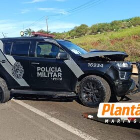 Policiais ficam feridos após acidente com viatura da ROTAM em Maringá Foto 2 Fotos de Policiais ficam feridos após acidente com viatura da ROTAM em Maringá
