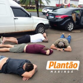 Quadrilha suspeita de golpes contra comerciantes é presa em Maringá Foto 3 Fotos de Quadrilha suspeita de golpes contra comerciantes é presa em Maringá