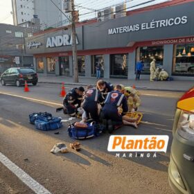 Vídeo mostra atropelamento que deixou idoso gravemente ferido em Maringá Foto 4 Fotos de Vídeo mostra atropelamento que deixou idoso gravemente ferido em Maringá