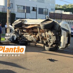 Caminhonete invade preferencial, atinge carro e causa acidente com quatro veículos em Maringá Foto 5 Fotos de Caminhonete invade preferencial, atinge carro e causa acidente com quatro veículos em Maringá