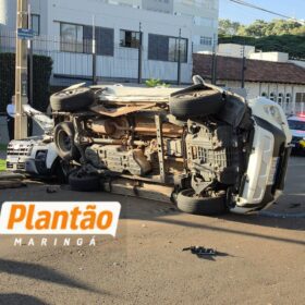 Caminhonete invade preferencial, atinge carro e causa acidente com quatro veículos em Maringá Foto 6 Fotos de Caminhonete invade preferencial, atinge carro e causa acidente com quatro veículos em Maringá