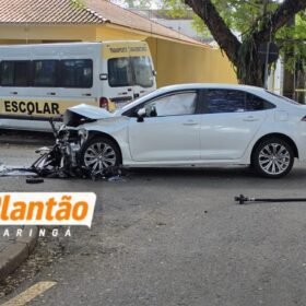 Colisão entre Corolla e van escolar deixa feridos na Zona 7, em Maringá Foto 8 Fotos de Colisão entre Corolla e van escolar deixa feridos na Zona 7, em Maringá