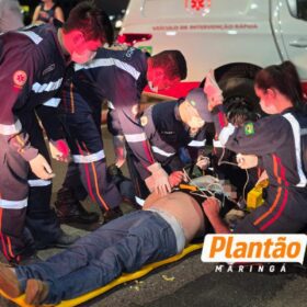 Homem sofre traumatismo craniano após ser atropelado por moto em avenida de Maringá Foto 3 Fotos de Homem sofre traumatismo craniano após ser atropelado por moto em avenida de Maringá