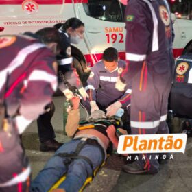 Homem sofre traumatismo craniano após ser atropelado por moto em avenida de Maringá Foto 5 Fotos de Homem sofre traumatismo craniano após ser atropelado por moto em avenida de Maringá