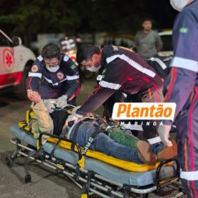 Homem sofre traumatismo craniano após ser atropelado por moto em avenida de Maringá Foto 6 Fotos de Homem sofre traumatismo craniano após ser atropelado por moto em avenida de Maringá
