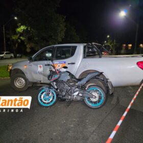 Motociclista fica ferido após acidente com carro da Defesa Civil em Maringá; vídeo Foto 1 Fotos de Motociclista fica ferido após acidente com carro da Defesa Civil em Maringá; vídeo