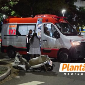 Motociclista sofre traumatismo craniano grave após colisão com carro em Maringá Foto 2 Fotos de Motociclista sofre traumatismo craniano grave após colisão com carro em Maringá