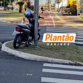 Câmera flagra motorista avançando preferencial e provocando grave acidente entre carro e motocicleta em Maringá Foto 2 Fotos de Câmera flagra motorista avançando preferencial e provocando grave acidente entre carro e motocicleta em Maringá