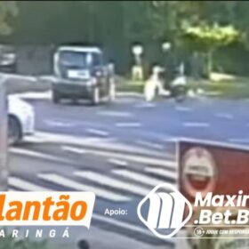 Câmera flagra motorista avançando preferencial e provocando grave acidente entre carro e motocicleta em Maringá Foto 3 Fotos de Câmera flagra motorista avançando preferencial e provocando grave acidente entre carro e motocicleta em Maringá