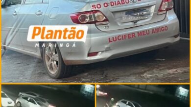 Fotos de "Só o diabo é bom, Lúcifer é meu amigo": motorista na contramão provoca acidente e foge em Maringá