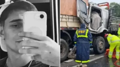 Fotos de Jovem de 20 anos que morreu na frente do pai em acidente no Paraná foi identificado